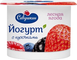 Йогурт лесная ягода 2.0% 120 г пл/ст