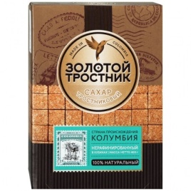 Сахар тростниковый 400г (кубики)