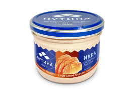 Икра сельди с копченым лососем 160 гр. ст/б