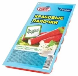 Крабовые палочки охлажденные 200г +20