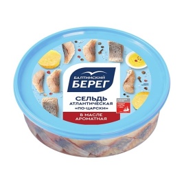 Сельдь филе кус в масле По-Царски 400г