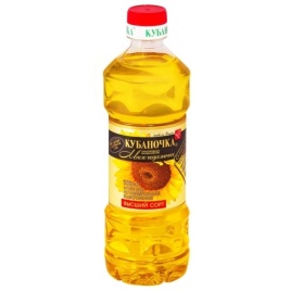 Масло подсолнечное нерафинированное 0.5 л