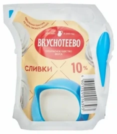 Сливки ультрапаст 125г 10% LP
