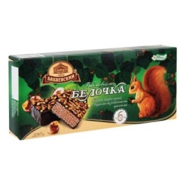 Торт ваф Белочка с карам орехами 220г