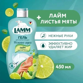Средство д/мытья посуды Лайм/листья мяты 450мл