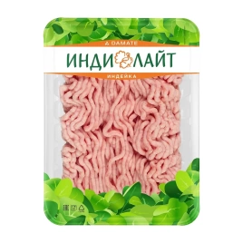 Фарш из филе грудки индейки.лоток 450 гр Индилайт