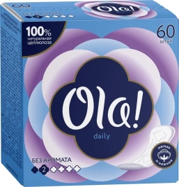 Прокладки ежедн Daily 60шт  Ola