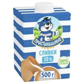 Сливки 10% 500г