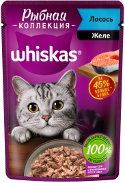 Корм д/котов Meaty Лосось 75г пауч Whiskas