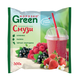 Смесь д/смузи клубн/малина/ч.смор 300г