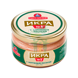 Икра дел мойвы  №1 с копч лососем 180г