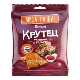 Гренки со вк телятины с аджикой Крутец 130 гр