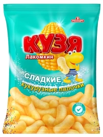 Кукурузние палочки сладкие Кузя Лакомкин 140г