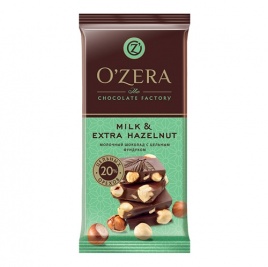 Шоколад OZera молочный с фундуком 90г