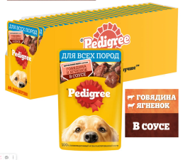 Корм д/собак Говядина/ягненок 85г пауч
