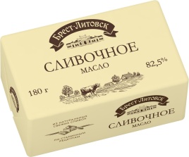 Масло Сливочное несоленое 82.5% 180г