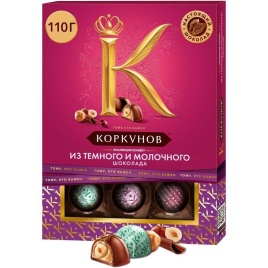 Конфеты Ассорти темн/молоч 110г