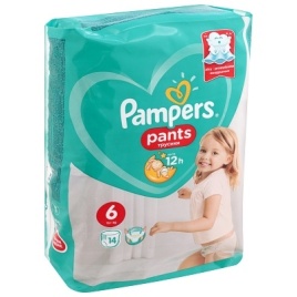 Подгуз Pampers №6 extra large 14шт