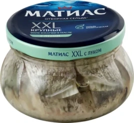 Матиас отборный XXL в масле с луком 260г стб