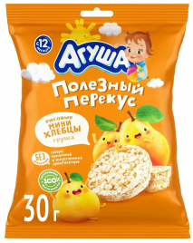 Хлебцы рисовые Груша 30г