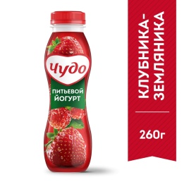 Йогурт Клубника-земляника 1.9% 260г бут