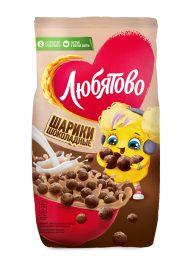 Готовый завтрак шоколадные шарики 200г Любятово 