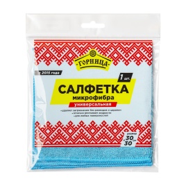 Салфетка микрофибра универсальная 30*30 см (100) 406-152