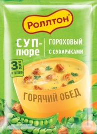 Суп-пюре гороховый с сухариками 21г