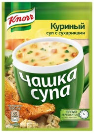 ЧашкаСупа куриный с сухариками 16г
