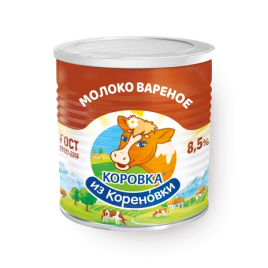 Сгущённое молоко варёное 8.5% ключ ж/б 360г