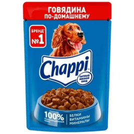 Корм д/собак Говядина по-домашнему 85г пауч