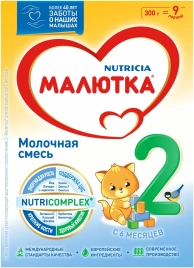 Молочная смесь Малютка-2 300г