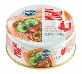 Паштет с мясом Цыпленка 100г ключ