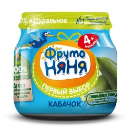 Пюре из кабачков натуральное 80г