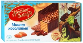 Торт ваф Мишка косолапый 220-250г Красный Октябрь