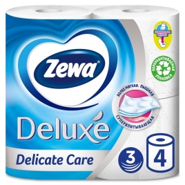 Бумага Deluxe 3сл 4рул Белая