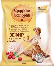 Зефир с клюквен вкус 250г