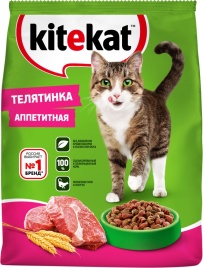 Корм д/котов сухой Телятина 350г  Kitekat