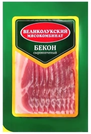 Бекон с/к нарезка 150г Великолукский МК