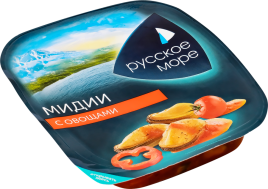 Салат из мяса мидии чилий вар с овощ 150г