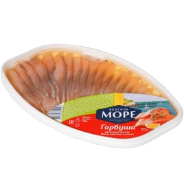 Горбуша филе кусочки в масле 150 г овал Вкусное море