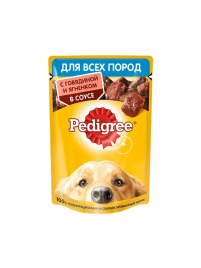 Корм д/собак Говядина/ягненок 85г пауч