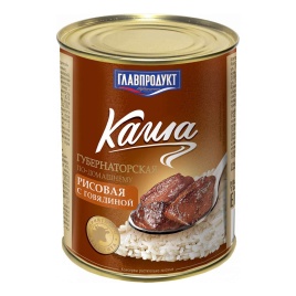 Каша Губернаторская по-дом.рис.со свин ж/б 340г  Главпродукт