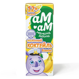 Коктейль банан 2.5% д/дет с 12мес 205г т/п