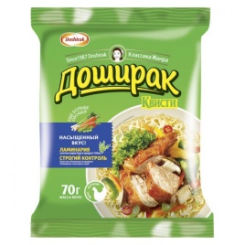 Лапша со вкусом курицы 70гр пакет