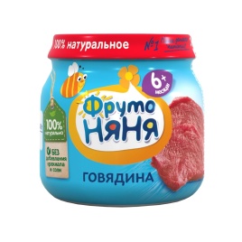 Пюре из говядины 80г ст/б