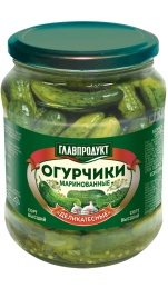 Огурцы маринованные Хрустящие с/б 720мл