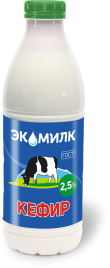 Кефир 2.5% 900мл бут ЭкоМилк