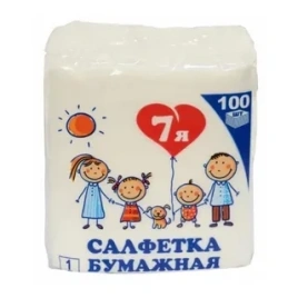 Салфетка Белая 1-сл 100шт