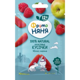 Фруктовые кусочки яблоко/малина 15г